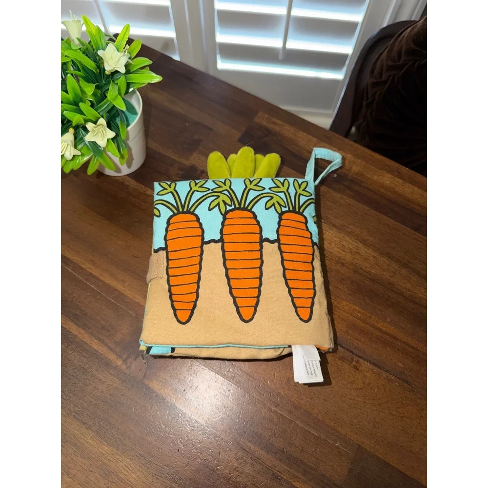 Jellycat London I Am A Carrot Soft Cloth Baby Activity Book Plush Sensory Toy